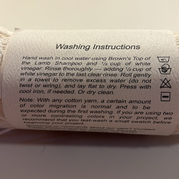 NWT Cotton Fine Fingering yarn from Brown Sheep Co. Bundle of 3 skeins. - Picture 4 of 6